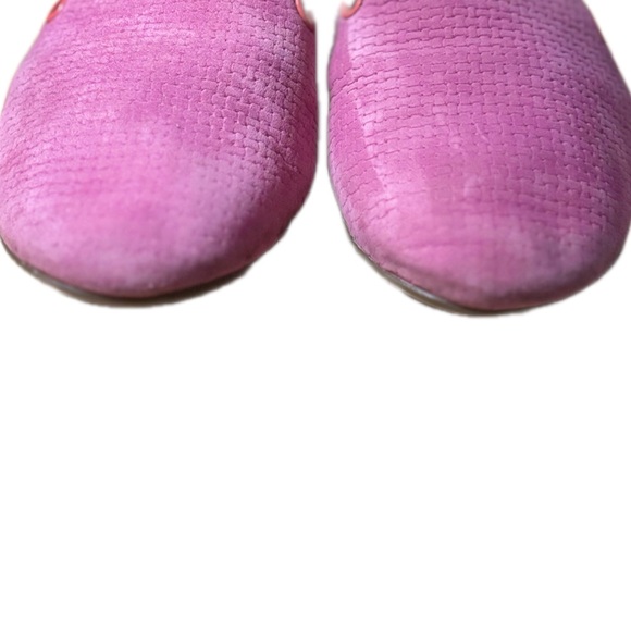 Clarks Artisan Tige De Cuir Loafers Suede Flats Circa 2013 Pink Excellent Size 7 - Picture 4 of 8